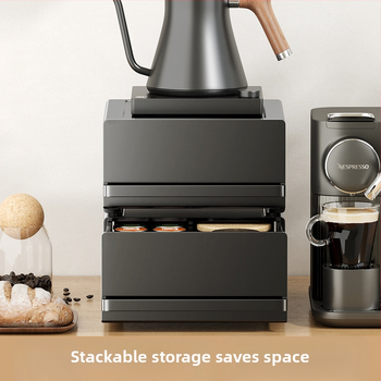 Köögikohvimasina hoiuriiul Multifunktsionaalne veekeetja hoiuriiul Väljatõmmatav teekotike Kapslikohvi hoiukarp