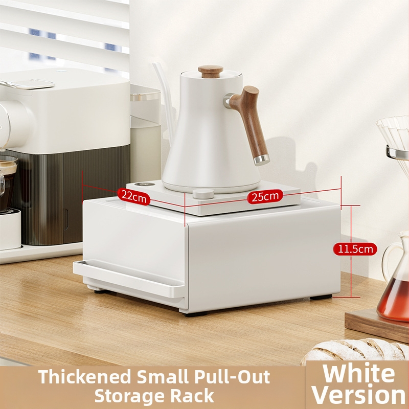 Köögikohvimasina hoiuriiul Multifunktsionaalne veekeetja hoiuriiul Väljatõmmatav teekotike Kapslikohvi hoiukarp