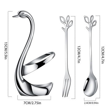 „Cynus“ cinko lydinio vaisinė šakutė, vaisinis šaukštas, kostiumo pagrindas, madingi vakarietiški stalo įrankiai, kavos šaukštas, kūrybingi stalo įrankiai