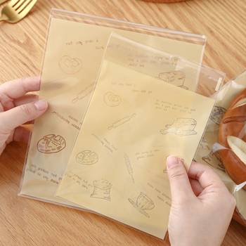 Pungă de ambalare a pâinii, pungă autoadezivă pentru biscuiți, pungă de copt pentru pâine prăjită, coajă de fructe, pungă europeană pentru gogoși, pungă mică autoadezivă pentru deserturi transparente