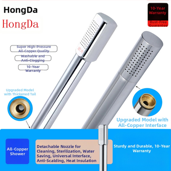 Varinė dušo galvutė Varinė rankinė slėginė dušo galvutė Cilindrinė rankinė dušo galvutė Varinė rankinė dušo galvutė