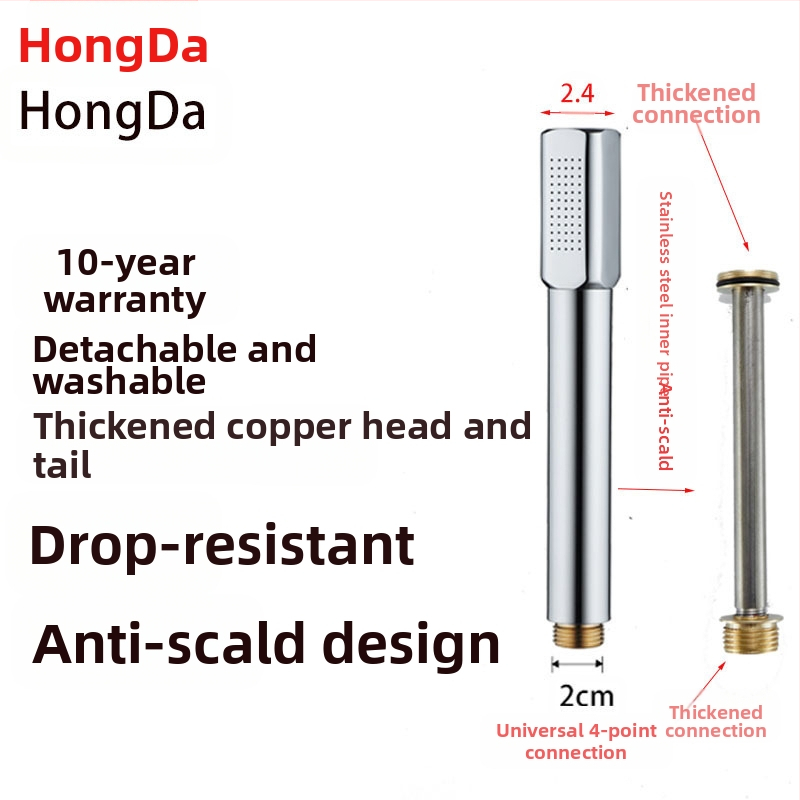 Varinė dušo galvutė Varinė rankinė slėginė dušo galvutė Cilindrinė rankinė dušo galvutė Varinė rankinė dušo galvutė