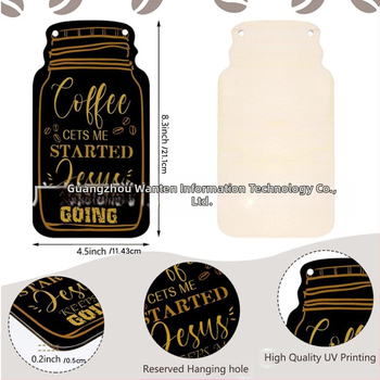 Tarpvalstybinis 2 vintažinio stiliaus klasikinis medinis kavos raidės logotipas namų virtuvės dekoravimui kaimiško stiliaus medinis sąrašas