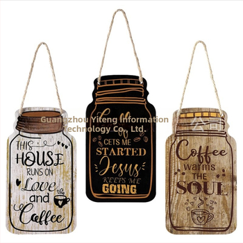 Tarpvalstybinis 2 vintažinio stiliaus klasikinis medinis kavos raidės logotipas namų virtuvės dekoravimui kaimiško stiliaus medinis sąrašas