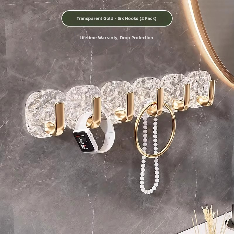 Kerge luksuslik liustikukonks Tugevalt liimitav õmblusteta perforeerimata tualettpastakonks Köögiukse õhupuhasti konks