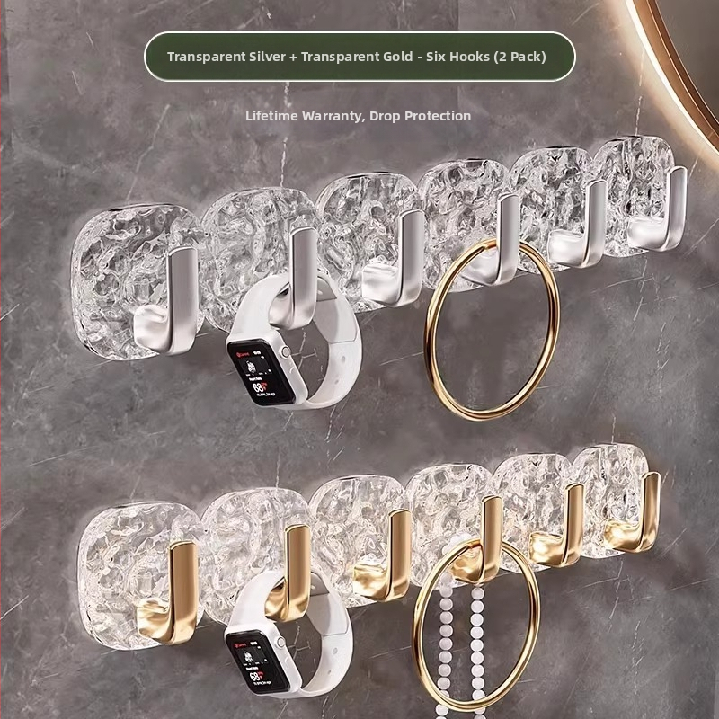 Kerge luksuslik liustikukonks Tugevalt liimitav õmblusteta perforeerimata tualettpastakonks Köögiukse õhupuhasti konks