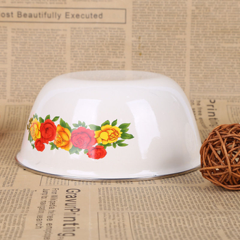 Μεγάλο μπολ ανάμειξης από σμάλτο λίρδας με καπάκι, δοχείο διατήρησης φρεσκάδας, μπολ στιγμιαίας σούπας, μπολ λαχανικών και φρουτοσαλάτας, κατασκευαστές