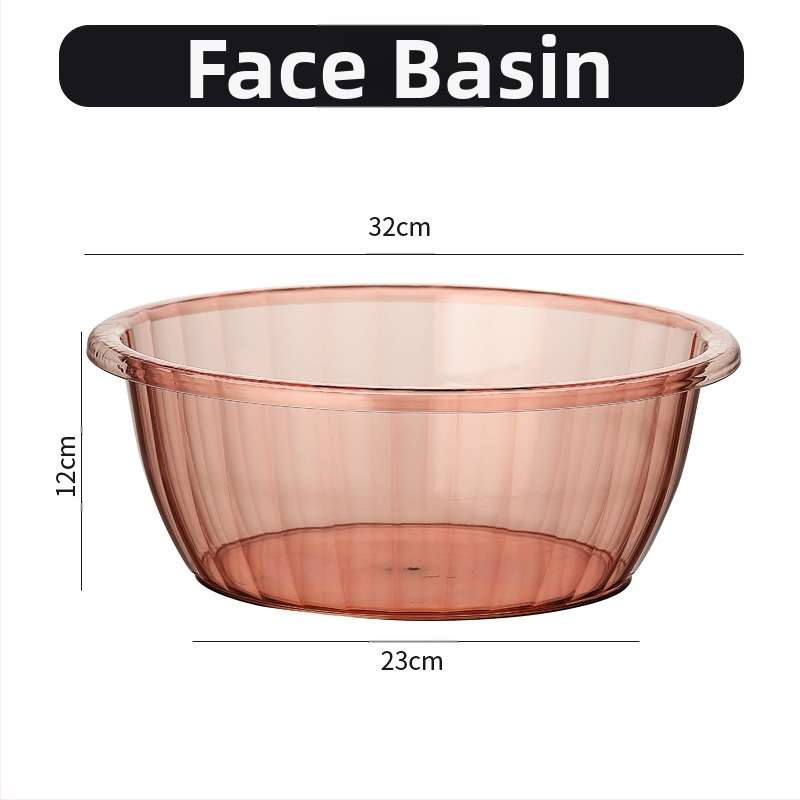 Studentų bendrabučio plastikinis kibiras, pagilintas, sutirštintas, didelis nešiojamas kibiras, buitinis PET skaidrus skalbinių kibiras, didmeninė prekyba, nėra