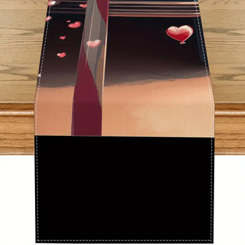 Tarpvalstybiniai sprogimai Valentino dienos stalo vėliava Meilės gėlė Dekoratyvinė staltiesė Šeimos susibūrimas Dekoratyvinė restorano audinio didmeninė prekyba