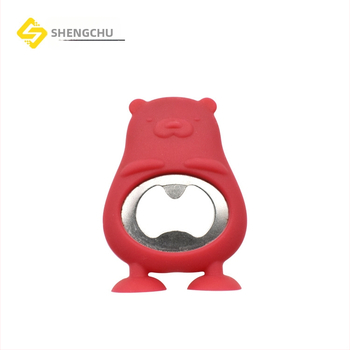 Δημιουργικό ανοιχτήρι μπουκαλιών σιλικόνης με κινούμενα σχέδια, ανοιχτήρι κονσερβών από ανοξείδωτο ατσάλι, ανοιχτήρι μπουκαλιών από ανοξείδωτο ατσάλι