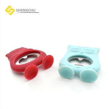 Δημιουργικό ανοιχτήρι μπουκαλιών σιλικόνης με κινούμενα σχέδια, ανοιχτήρι κονσερβών από ανοξείδωτο ατσάλι, ανοιχτήρι μπουκαλιών από ανοξείδωτο ατσάλι