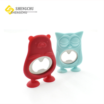 Δημιουργικό ανοιχτήρι μπουκαλιών σιλικόνης με κινούμενα σχέδια, ανοιχτήρι κονσερβών από ανοξείδωτο ατσάλι, ανοιχτήρι μπουκαλιών από ανοξείδωτο ατσάλι