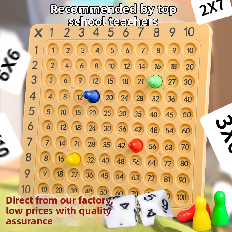 Таблица с формули за умножение девет на девет, математика за начално училище, детски пъзел, 99, умножение, настолна игра за ранно образование, учебни помагала, външна търговия, трансгранични играчки
