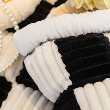 Удебелена възглавница за диван с пара, зимна плюшена неплъзгаща се кожена възглавница за диван с прав ред, семпла модерна карирана възглавница, износ