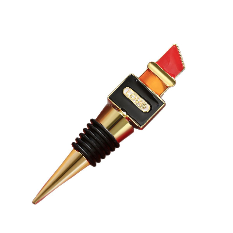 Tarpvalstybinis raudonojo vyno kamštis, kūrybingas lūpų dažų vyno butelio kamštis, vestuvių gimtadienio vakarėlis, maža dovana, vyno konservavimo sandarinimo kamštis