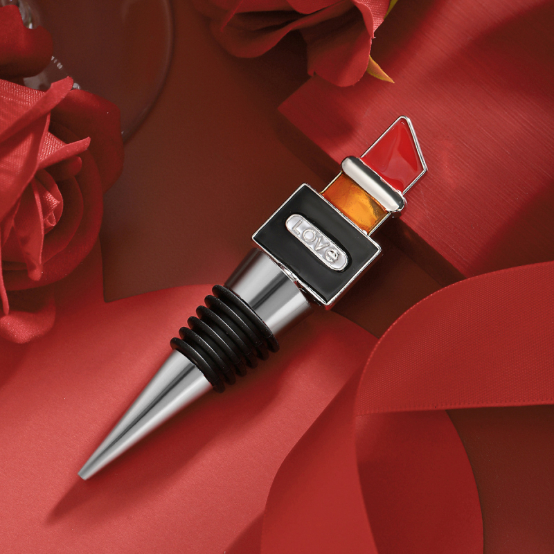 Tarpvalstybinis raudonojo vyno kamštis, kūrybingas lūpų dažų vyno butelio kamštis, vestuvių gimtadienio vakarėlis, maža dovana, vyno konservavimo sandarinimo kamštis