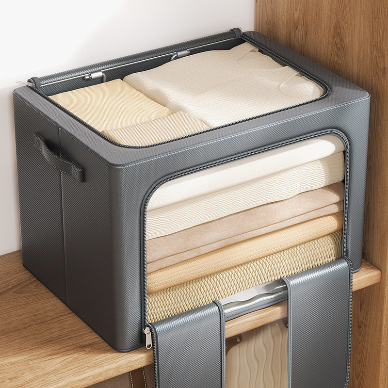 Didelė antklodžių ir drabužių laikymo dėžė, sulankstoma drabužių spintos laikymo dėžė, didelės talpos buitinė laikymo dėžė, pradedant nuo vienos dalies