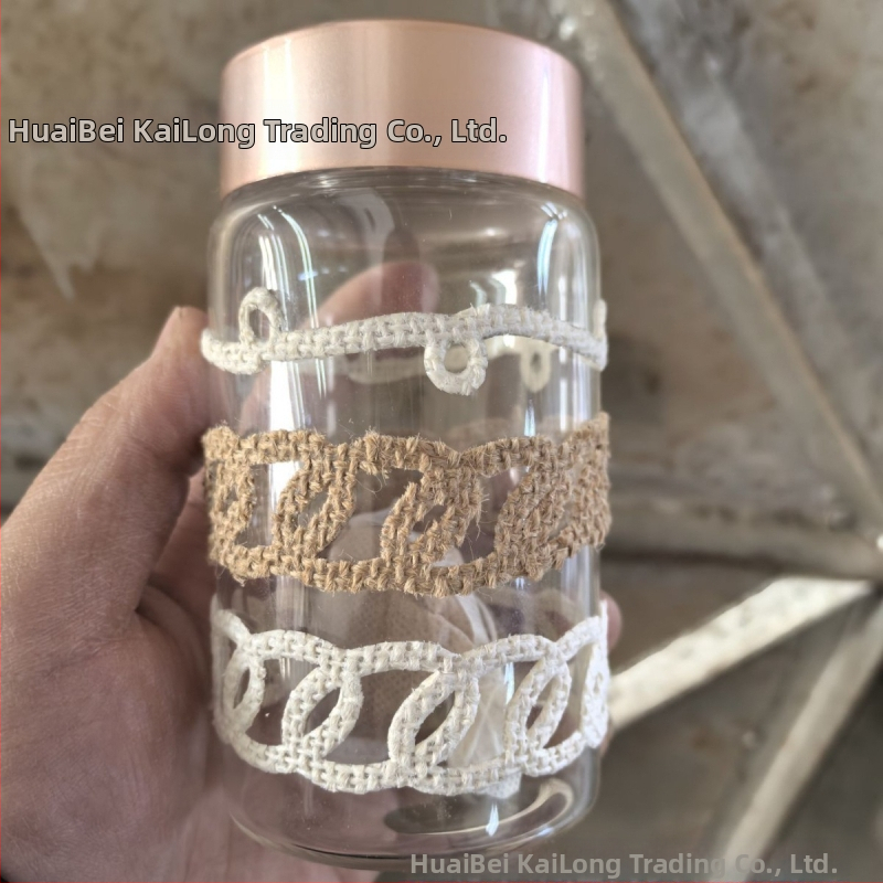 Декоративна ленена чаша от стъклокерамика с лепило, флорални мотиви, „Направи си сам“, самоизрязваща се за самостоятелна употреба