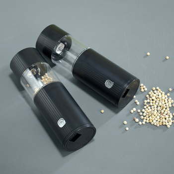 „Amazon 2025“ naujas elektrinis „Abs“ pipirų malūnas, pipirų malūnėlis, virtuvės prieskonių butelis, 4Xaaa sausas malūnėlis