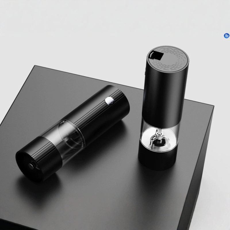 „Amazon 2025“ naujas elektrinis „Abs“ pipirų malūnas, pipirų malūnėlis, virtuvės prieskonių butelis, 4Xaaa sausas malūnėlis