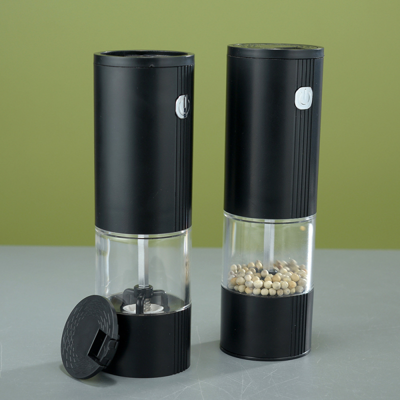„Amazon 2025“ naujas elektrinis „Abs“ pipirų malūnas, pipirų malūnėlis, virtuvės prieskonių butelis, 4Xaaa sausas malūnėlis