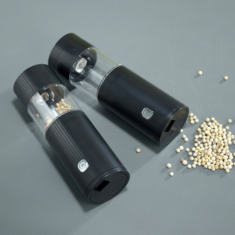 „Amazon 2025“ naujas elektrinis „Abs“ pipirų malūnas, pipirų malūnėlis, virtuvės prieskonių butelis, 4Xaaa sausas malūnėlis