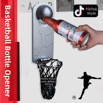 TikTok Internet Celebrity Basketball Ψυγείο Μπουκαλιών Ανοιχτήρι Δημιουργικό Ανοιχτήρι Μπουκαλιών Σκοποβολή Μαγνητικό Ανοιχτήρι Μπουκαλιών Μπύρας Κινούμενων Σχεδίων