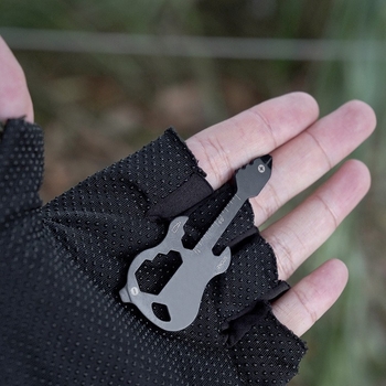 Εξωτερική πολυλειτουργική δημιουργική ανοιχτήρι μπουκαλιών κιθάρας επιβίωση έκτακτης ανάγκης μέτρησης συσκευών κλειδί χάρακα ανοιχτήρι μπουκαλιών μπύρας