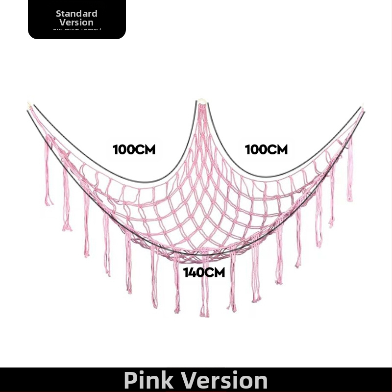 Αιώρα παιχνιδιού τσέπη με δίχτυ Χειροποίητη τσέπη με δίχτυ Λούτρινο παιχνίδι Γωνιακή αποθήκευση Τσέπη τοίχου με φούντα Διακοσμητική τσέπη με δίχτυ