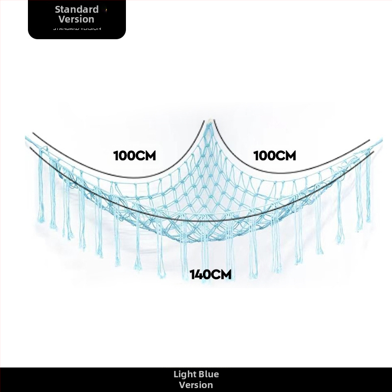 Αιώρα παιχνιδιού τσέπη με δίχτυ Χειροποίητη τσέπη με δίχτυ Λούτρινο παιχνίδι Γωνιακή αποθήκευση Τσέπη τοίχου με φούντα Διακοσμητική τσέπη με δίχτυ