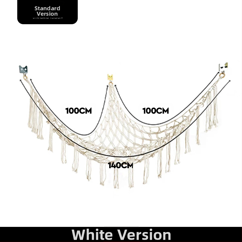 Αιώρα παιχνιδιού τσέπη με δίχτυ Χειροποίητη τσέπη με δίχτυ Λούτρινο παιχνίδι Γωνιακή αποθήκευση Τσέπη τοίχου με φούντα Διακοσμητική τσέπη με δίχτυ