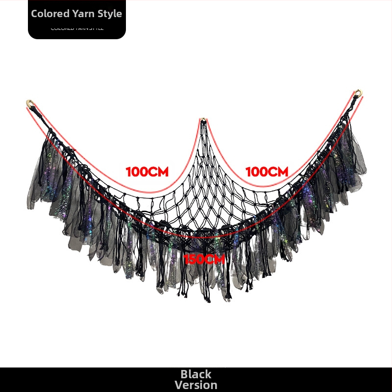 Αιώρα παιχνιδιού τσέπη με δίχτυ Χειροποίητη τσέπη με δίχτυ Λούτρινο παιχνίδι Γωνιακή αποθήκευση Τσέπη τοίχου με φούντα Διακοσμητική τσέπη με δίχτυ