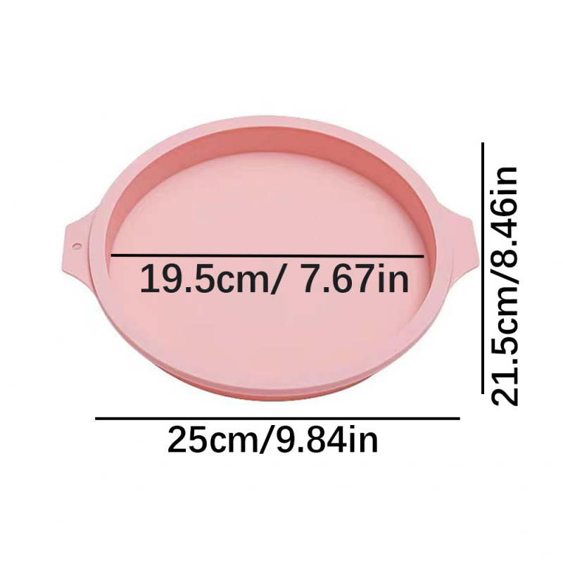 Silikoninė torto forma 4/6.0/8 colių putėsių vaivorykštės šifono buitinė, aukštai temperatūrai atspari, pjaustymo nereikalaujanti sluoksniuota kepimo skarda