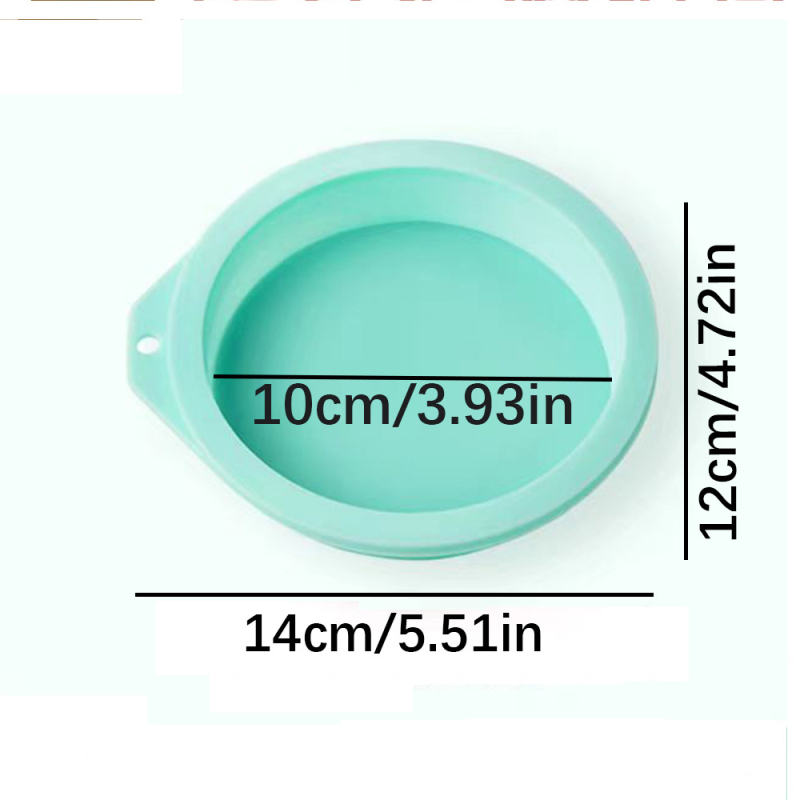 Silikoninė torto forma 4/6.0/8 colių putėsių vaivorykštės šifono buitinė, aukštai temperatūrai atspari, pjaustymo nereikalaujanti sluoksniuota kepimo skarda