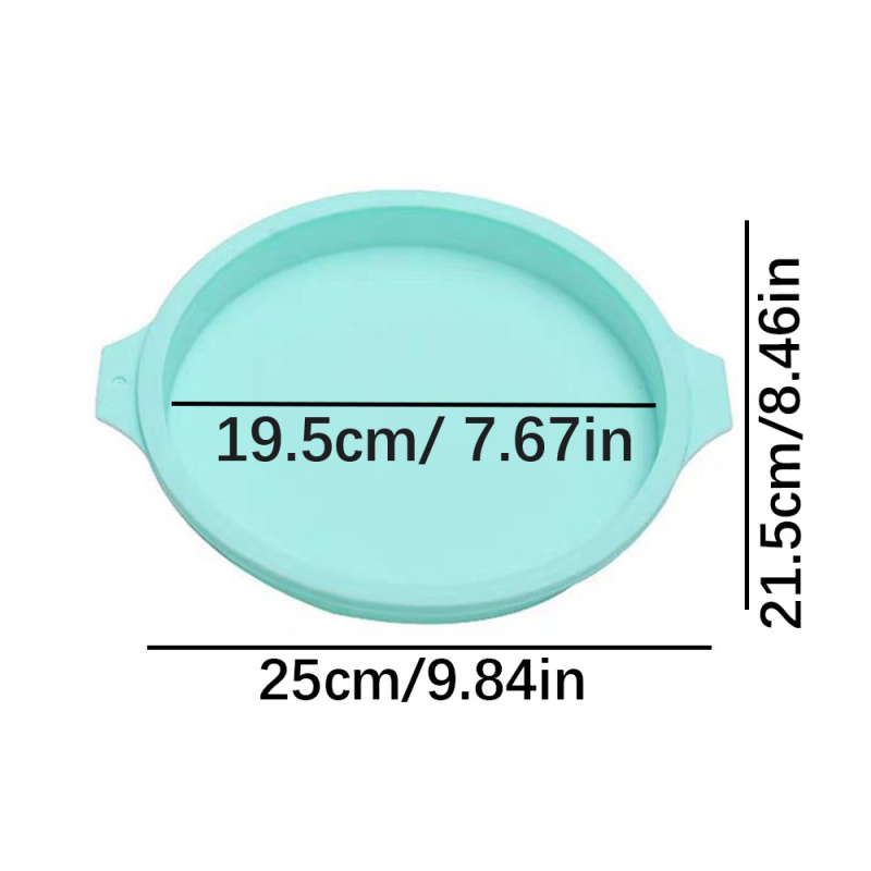 Silikoninė torto forma 4/6.0/8 colių putėsių vaivorykštės šifono buitinė, aukštai temperatūrai atspari, pjaustymo nereikalaujanti sluoksniuota kepimo skarda