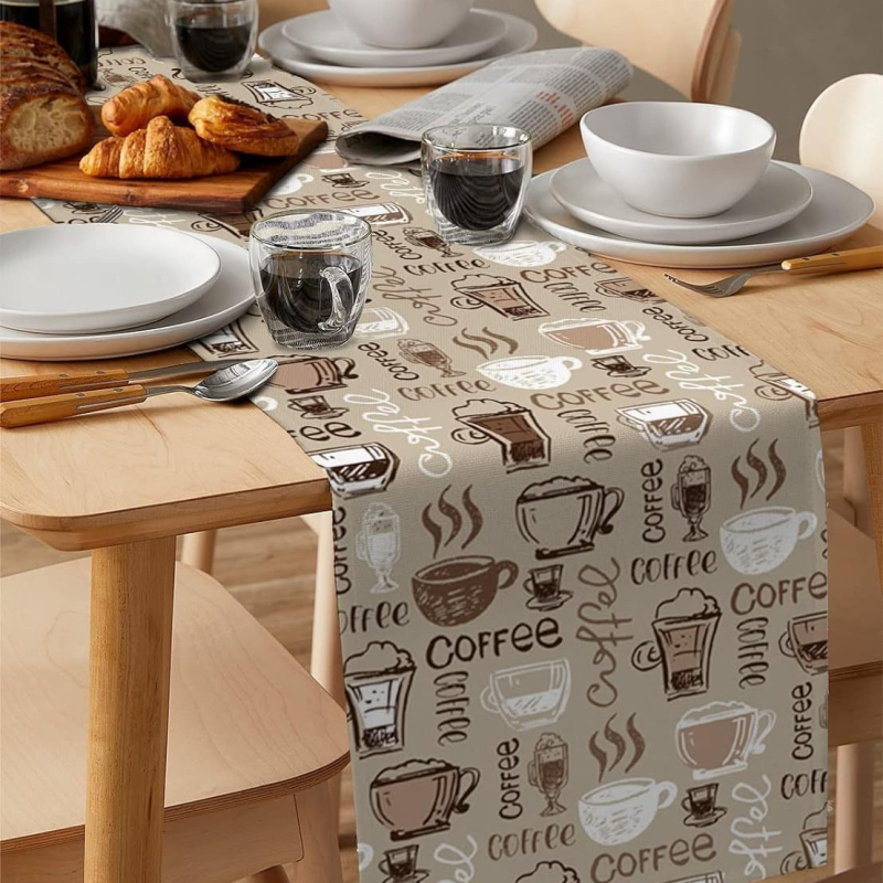 Nauja tarpvalstybinė Šiaurės šalių stalo vėliava, aukštos klasės, lengva, prabangi, retro stiliaus virtuvės staltiesė, kavos staliukas, dekoratyvinis stalo kilimėlis, vasarinė staltiesė