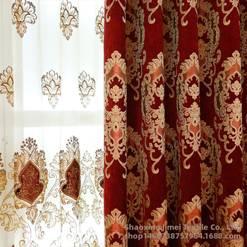 Užsienio sandėlyje yra tarpvalstybinis didmeninės prekybos aukštos kokybės Europos vilos klubas sutirštintas šenilinis žakardo apdailos užuolaidų sprogimas