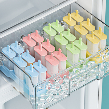 Καλούπι παγωτού παγωτού τροφίμων, ψυγείο οικιακής χρήσης, γρήγορης κατάψυξης, σπιτικό κουτί παγωτού με καπάκι, δημιουργικό μοντέλο παγοκύβων