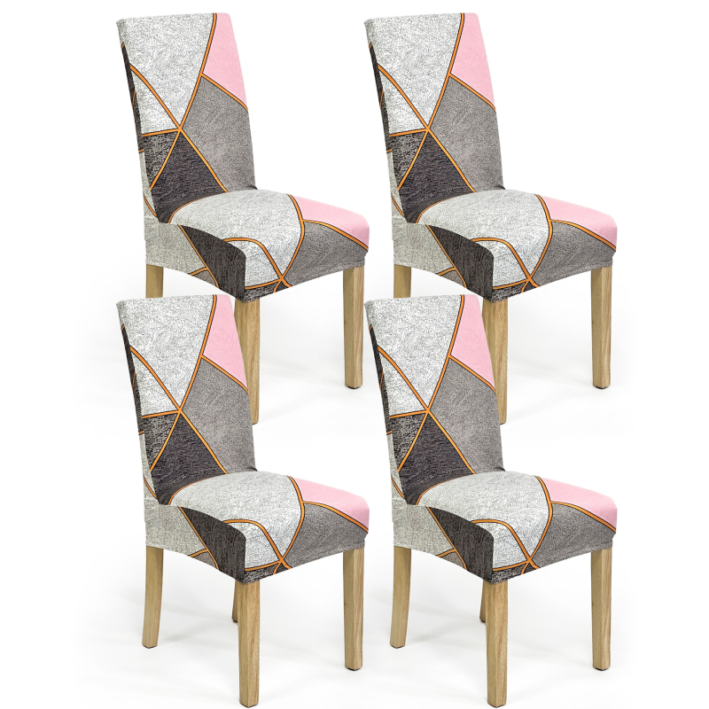 4/6 tk piiriülest rasket piimasiidist toolikatet koduseks elastseks toolikatteks, mis sobib nelja aastaaja universaalseks moodsaks lihtsaks söögitooliks