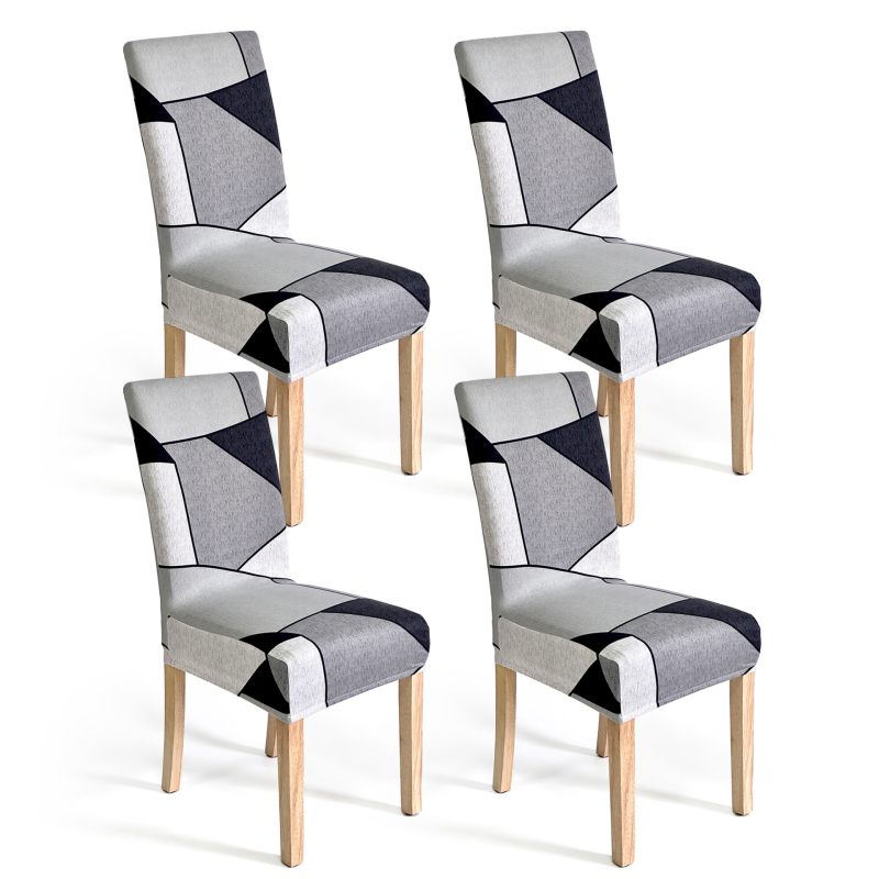 4/6 tk piiriülest rasket piimasiidist toolikatet koduseks elastseks toolikatteks, mis sobib nelja aastaaja universaalseks moodsaks lihtsaks söögitooliks