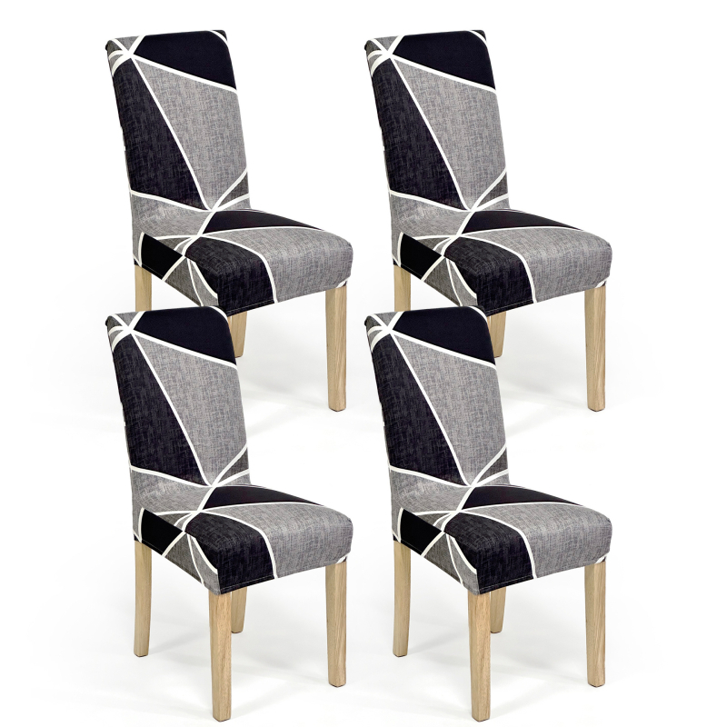 4/6 tk piiriülest rasket piimasiidist toolikatet koduseks elastseks toolikatteks, mis sobib nelja aastaaja universaalseks moodsaks lihtsaks söögitooliks