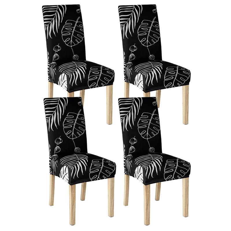 4/6 tk piiriülest rasket piimasiidist toolikatet koduseks elastseks toolikatteks, mis sobib nelja aastaaja universaalseks moodsaks lihtsaks söögitooliks