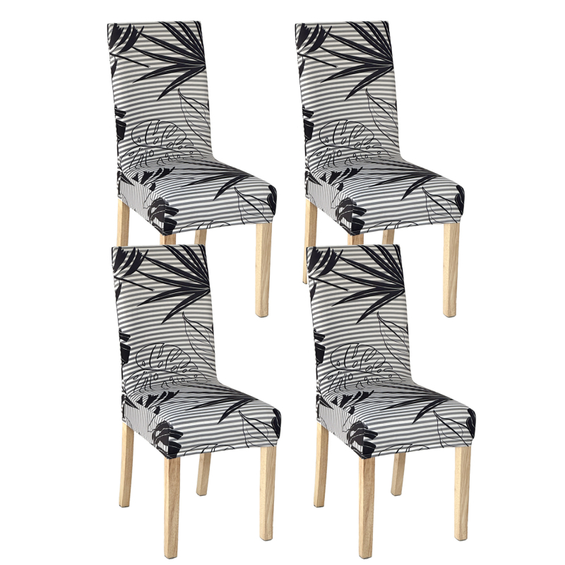 4/6 tk piiriülest rasket piimasiidist toolikatet koduseks elastseks toolikatteks, mis sobib nelja aastaaja universaalseks moodsaks lihtsaks söögitooliks