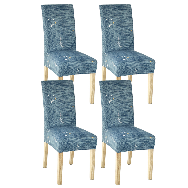 4/6 tk piiriülest rasket piimasiidist toolikatet koduseks elastseks toolikatteks, mis sobib nelja aastaaja universaalseks moodsaks lihtsaks söögitooliks