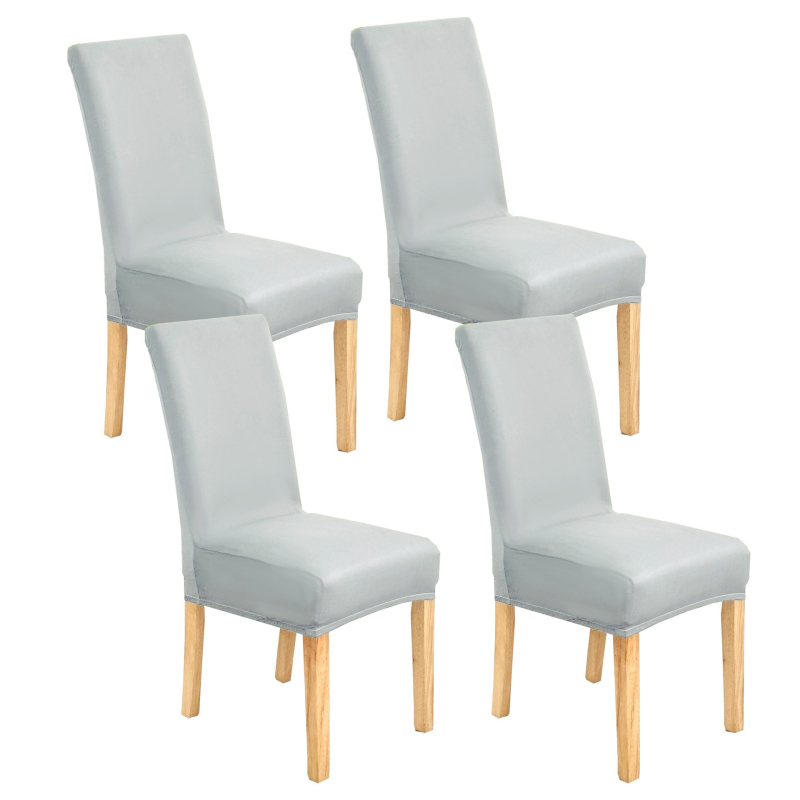 4/6 tk piiriülest rasket piimasiidist toolikatet koduseks elastseks toolikatteks, mis sobib nelja aastaaja universaalseks moodsaks lihtsaks söögitooliks