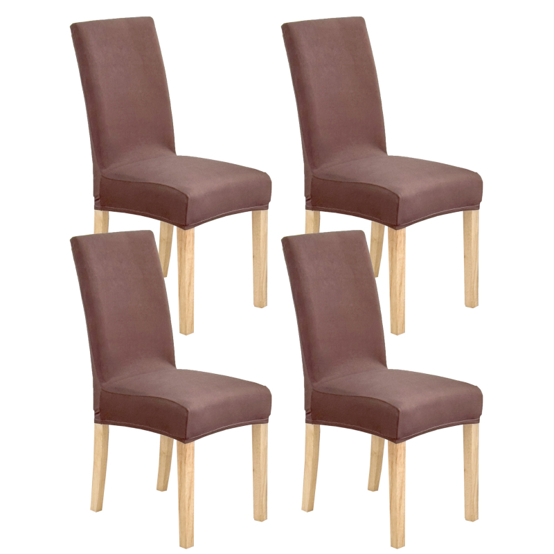 4/6 tk piiriülest rasket piimasiidist toolikatet koduseks elastseks toolikatteks, mis sobib nelja aastaaja universaalseks moodsaks lihtsaks söögitooliks