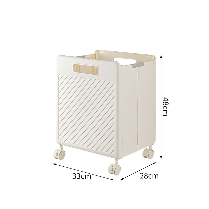 Majapidamise hoiukast spordiköie hüppenööriga joogamati hoiukorv Jaapani stiilis kokkupandav määrdunud riiete korv ratastega