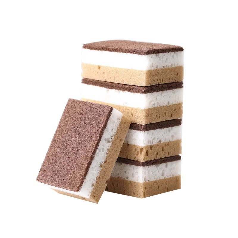 Háztartási mosogatókendő Kétoldalas mosogatókendő Tapadásmentes olajfertőtlenítő edénytisztító műtárgy mosogatószivacs súrolórongy