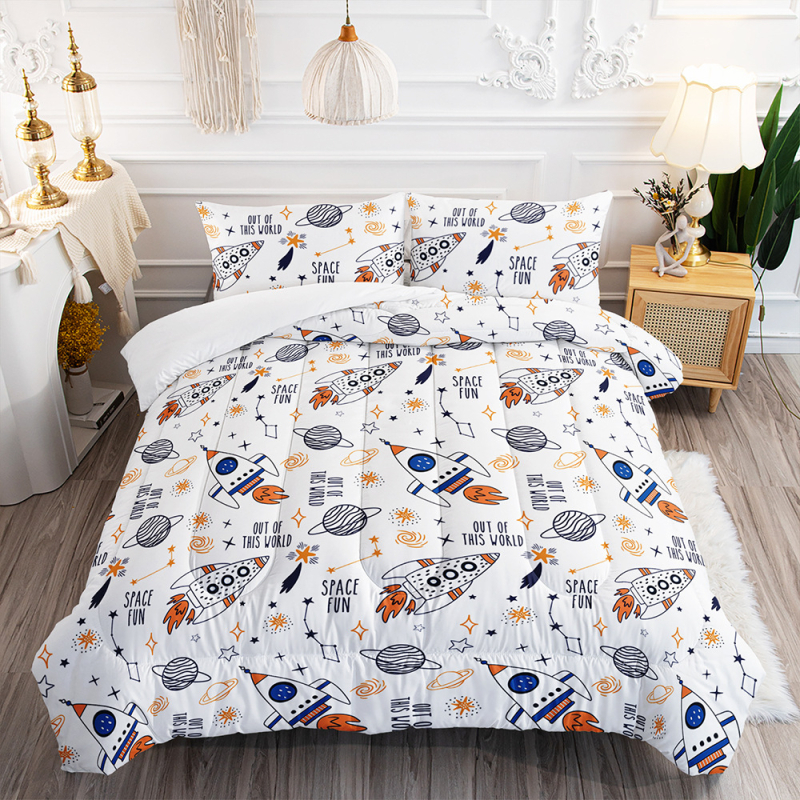 „Amazon“ tarpvalstybinė antklodė, visata, žvaigždėtas dangus, animacinių filmukų patalynė, stora antklodė, plunksnų šilko medvilnė, spausdinta antklodės šerdis, užsienio prekyba, namų tekstilė, didmeninė prekyba