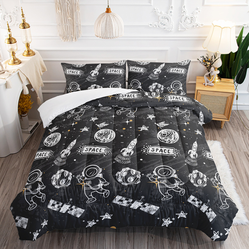 „Amazon“ tarpvalstybinė antklodė, visata, žvaigždėtas dangus, animacinių filmukų patalynė, stora antklodė, plunksnų šilko medvilnė, spausdinta antklodės šerdis, užsienio prekyba, namų tekstilė, didmeninė prekyba